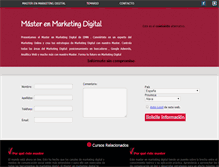 Tablet Screenshot of marketingdigitalmaster.com